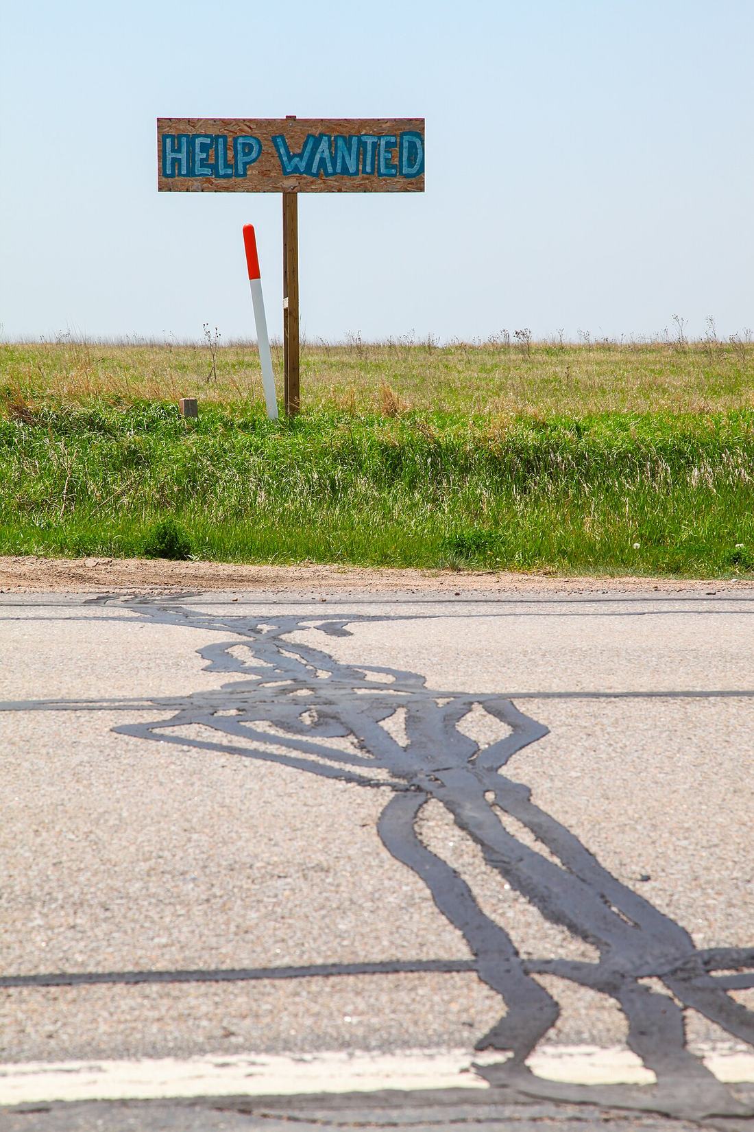 A Help Wanted sign in Nebraska