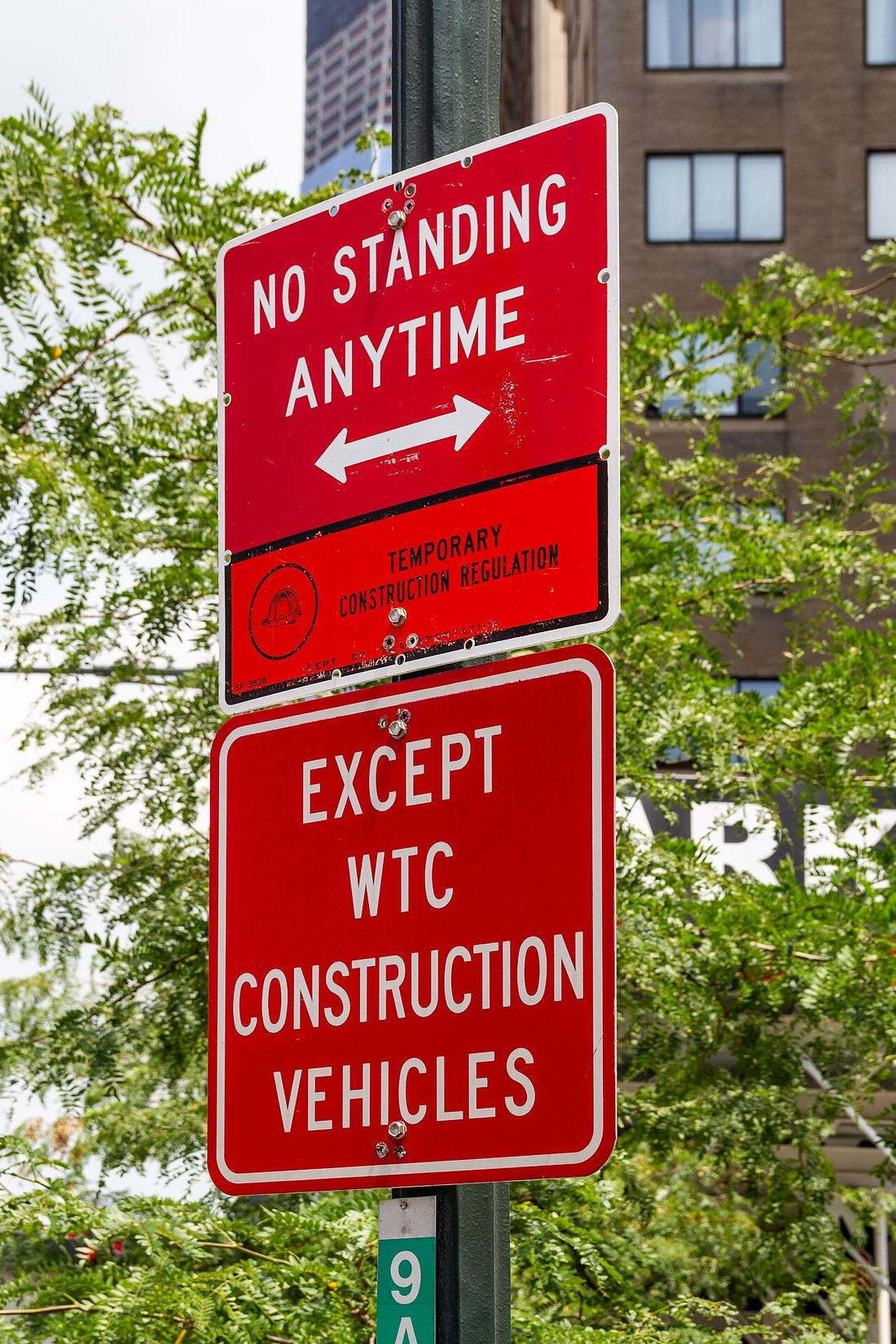 A construction site in New York City