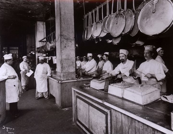 A historic restaurant kitchen